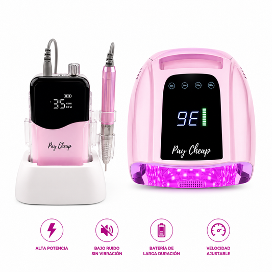 Lámpara y máquina (Gradient Pink)
