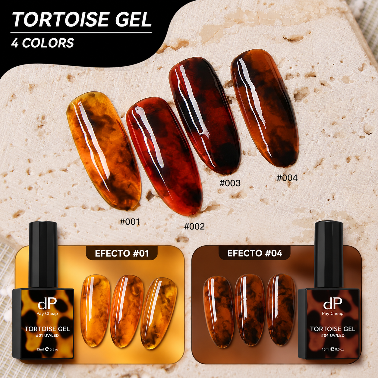 Tortoise gel (esmalte para efecto tortuga)